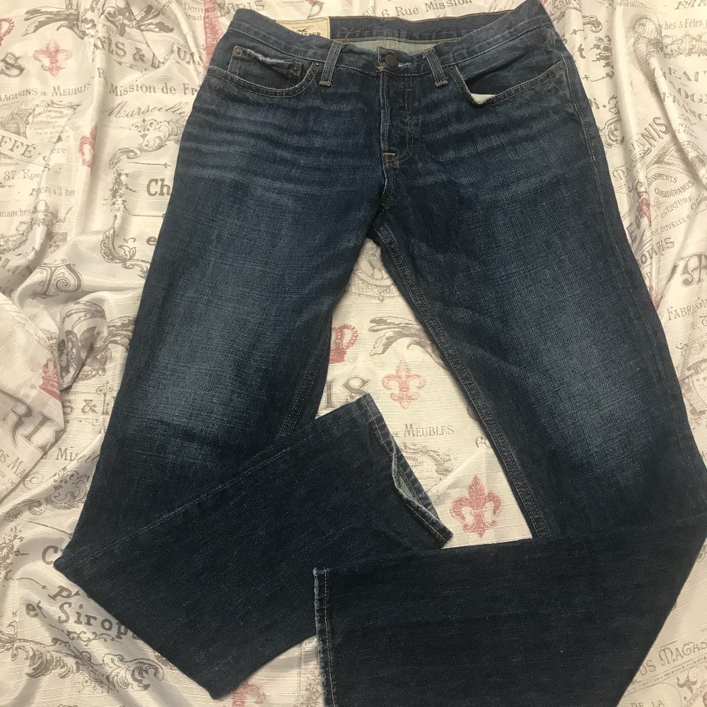 Mens dark wash Hollister skinny jeans